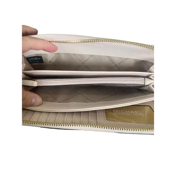 MICHAEL KORS Serena Large Shoulder Tote Blush Pink Gold Hardware With Wallet - Picture 9 of 16